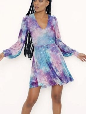 Blackmilk Galaxy Fairyland Sheer Romance Dress Size S